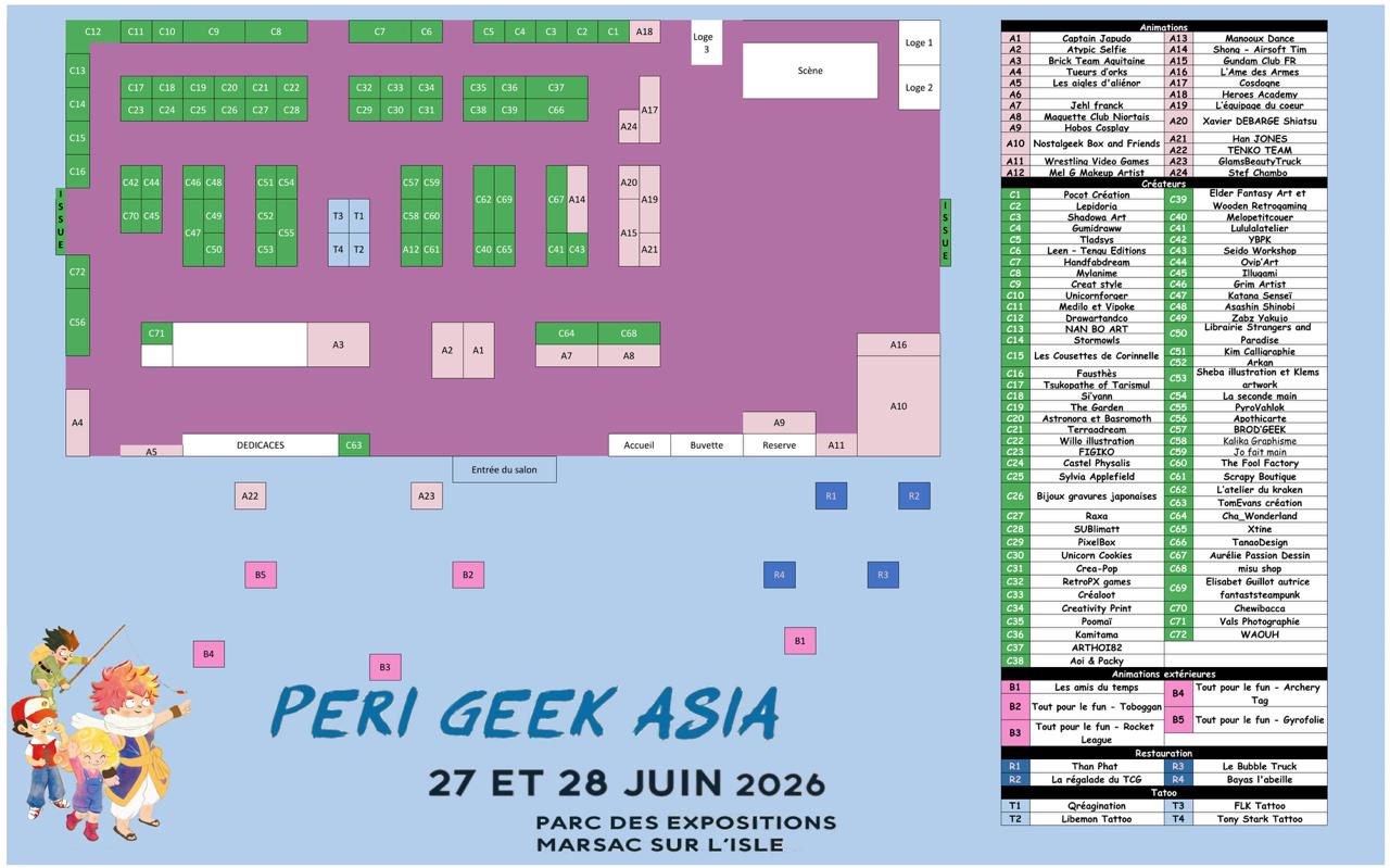 Carte du lieu — PériGeekAsia 2026